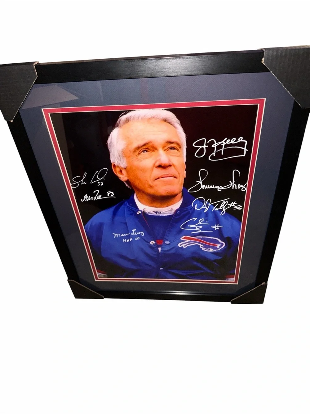 Professionally Framed Buffalo Bills Legends Photo - Multi-Signed 22”x26”